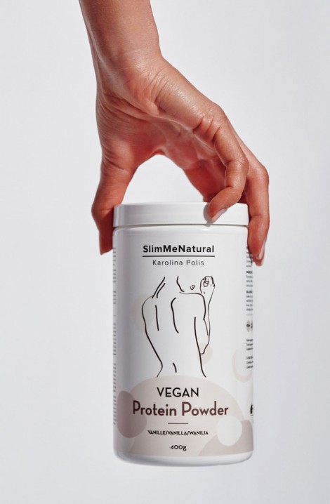 Wegańska odżywka białkowa waniliowa SlimMeNatural